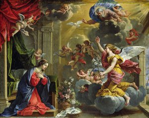 The Annunciation by Charles Francois Poerson